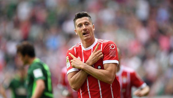 Bayern Múnich consiguió un triunfo difícil ante un aplicado Werder Bremen. El empate persistió hasta el minuto 70' cuando apareció Robert Lewandowski para dejar su huella. (Foto: AFP)
