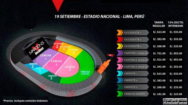 Maroon 5 en Lima: conoce los precios de las entradas - 2