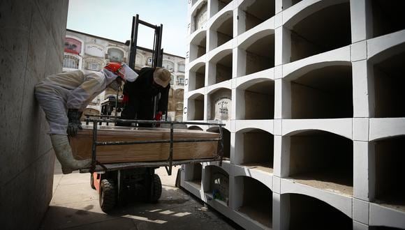 En lo que va de abril, el Minsa ha reportado un promedio de 308 muertes diarias confirmadas por COVID-19, la cifra más alta de toda la pandemia (Foto: Hugo Curotto/GEC)