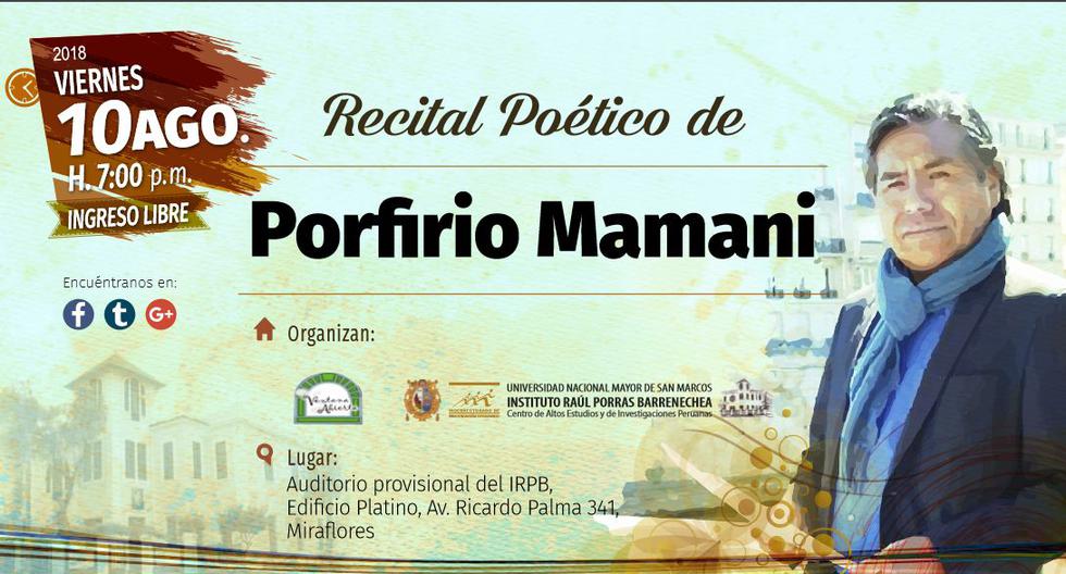 Porfirio Mamani. (Imagen: IRPB)