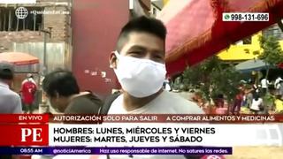 Coronavirus en Perú: varones realizan compras en mercados