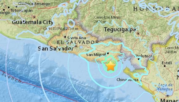 El mayor temblor registrado en el enjambre sísmico de El Salvador se registró en Intipucá y tuvo una magnitud de 5,6 en la escala de Richter, según el Servicio Geológico de los Estados Unidos. (Foto: USGS)