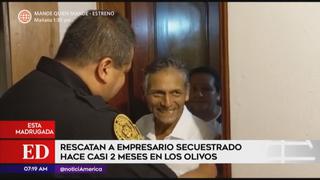 Rescatan a empresario secuestrado hace casi 2 meses en Los Olivos | VIDEO