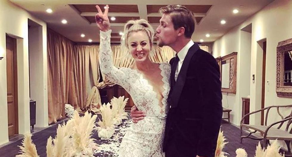 Kaley Cuoco se casó a principios de julio con el jinete Karl Cook (Foto: Instagram)