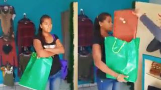 Facebook: Tenderos sorprendidos 'in fraganti' robando se molestan en vez de arrepentirse | VIDEO