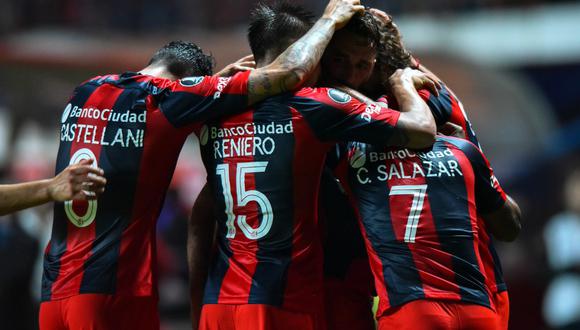 Con anotaciones de Rodríguez y Barrios, San Lorenzo se impuso en el estadio Pedro Bidegain por la fecha 4 del grupo F de la Copa Libertadores. (Foto: Twitter SL)