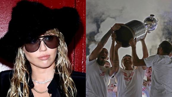 ¿Qué detalle une a Miley Cyrus a la final única de la Copa Libertadores 2019? (Foto: Instagram/AFP)