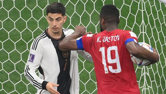 Yeltsin Tejeda y Juan Pablo Vargas marcaron para Costa Rica ante Alemania | Foto: AFP