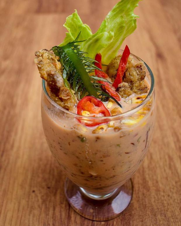 A refreshing leche de tigre made only with vegetable ingredients, it is one of the most requested appetizers of "Vegan Gastronomy".  (Photo: Diffusion)