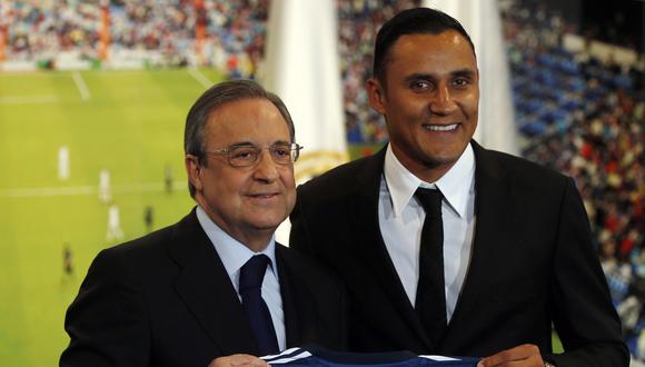 Florentino Pérez, presidente de Real Madrid, quiere reforzar la portería ya que no está totalmente convencido de Keylor Navas. (Foto: Reuters)