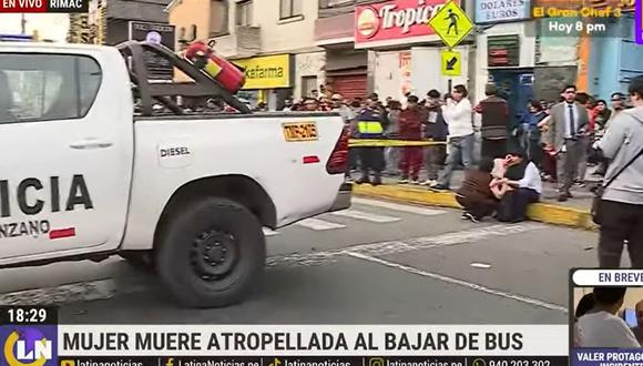 Una mujer murió atropellada en la avenida Alcázar por un volquete. (Foto: Latina)