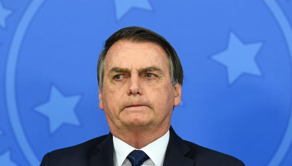 "Esta crisis solo le interesa a los que quieren debilitar a Brasil", dice Jair Bolsonaro sobre los incendios en la Amazonía. (AFP).