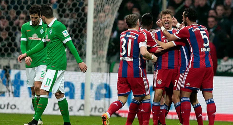 Bayern Munich humilló al Wender Bremen en condición de visita. (Foto: Getty Images)