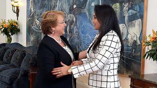 Solórzano se reunió con presidenta chilena Michelle Bachelet