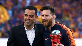 Lionel Messi estuvo en Barcelona celebrando junto a Xavi, Jordi Alba y Sergio Busquets