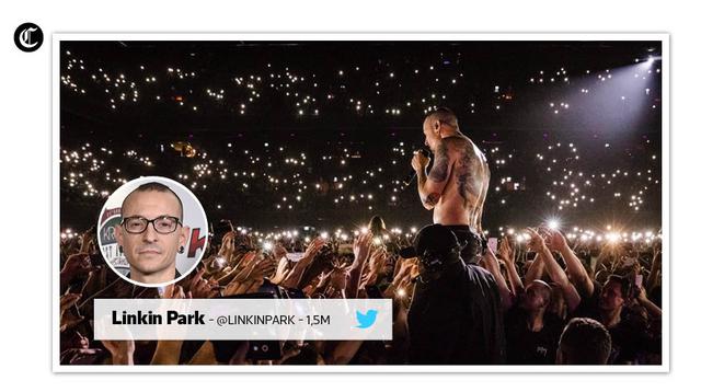 Tras la muerte de Chester Bennington, la banda Linkin Park tuiteó una foto que alcanzó 1,5 millones de reacciones.