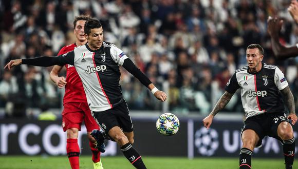 Cristiano Ronaldo estuvo cerca de marcar el segundo gol de Juventus ante el Bayer Leverkusen. (Foto: AFP / Isabella BONOTTO)