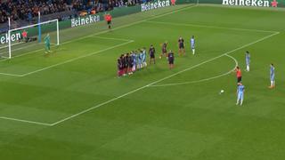 Kevin de Bruyne anotó golazo de tiro libre al Barcelona [VIDEO]