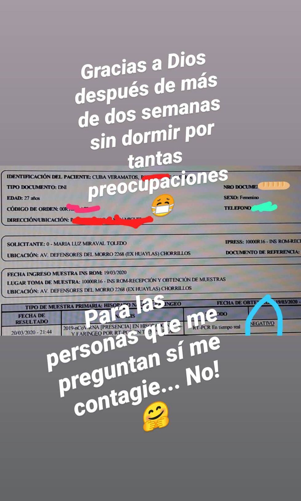 La pareja de Leonard León confirmó la noticia en su cuenta de Instagram. (Captura de pantalla).