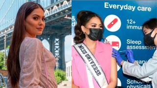 Andrea Meza, Miss Universo 2021, se vacuna contra el COVID-19: “Espero animar a todos a que se vacunen”
