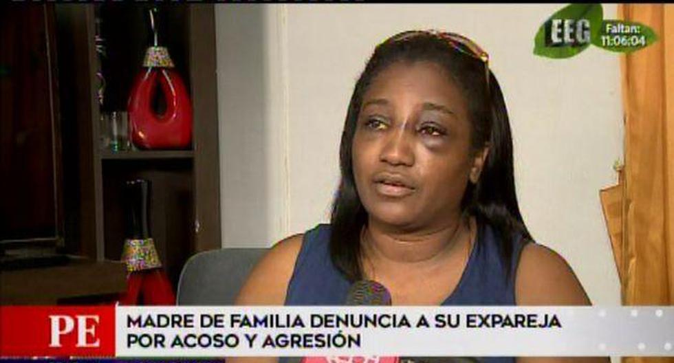 Magaly Pamela Gonzales Gómez, hermana del ex futbolista Carlos \'Mágico\' Gonzales, ha presentado múltiples denuncias contra su agresor. (Captura: América Noticias)