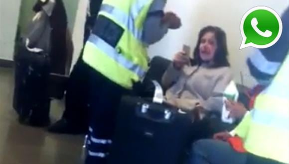 WhatsApp: Lourdes Flores se lesionó al bajar de avión en Puno