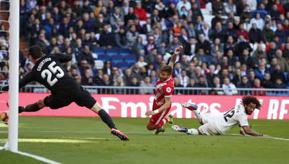Real Madrid vs. Girona: Marcelo perdió marca y 'Portu' anotó golazo del 2-1 en Liga española | VIDEO. (Foto: AFP)