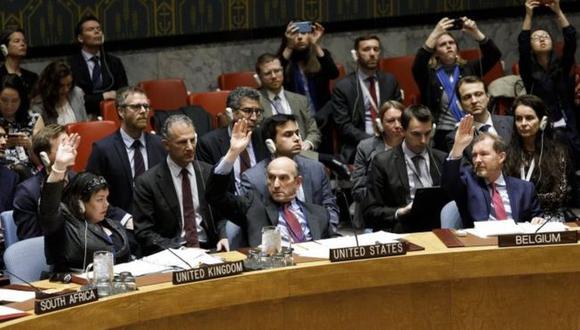 La resolución de Estados Unidos fue vetada por Rusia y China, dos de los miembros permanentes del Consejo de Seguridad de la ONU. (EPA vía BBC)