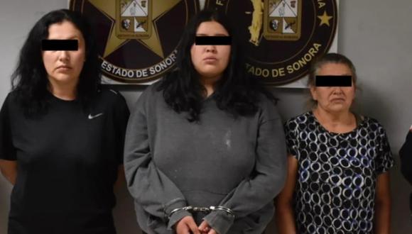 Tres mujeres fueron detenidas por el robo de una bebé y el asesinado de la madre en Nogales, México.
