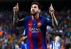 Lionel Messi es protagonista de un grafiti gigante en el Paralelo de Barcelona