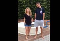 [VIDEO] Shakira y Piqué se sumaron al ‘ice bucket challenge’