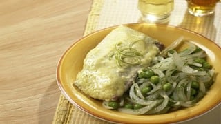 Pescado con mayonesa de kion y limón