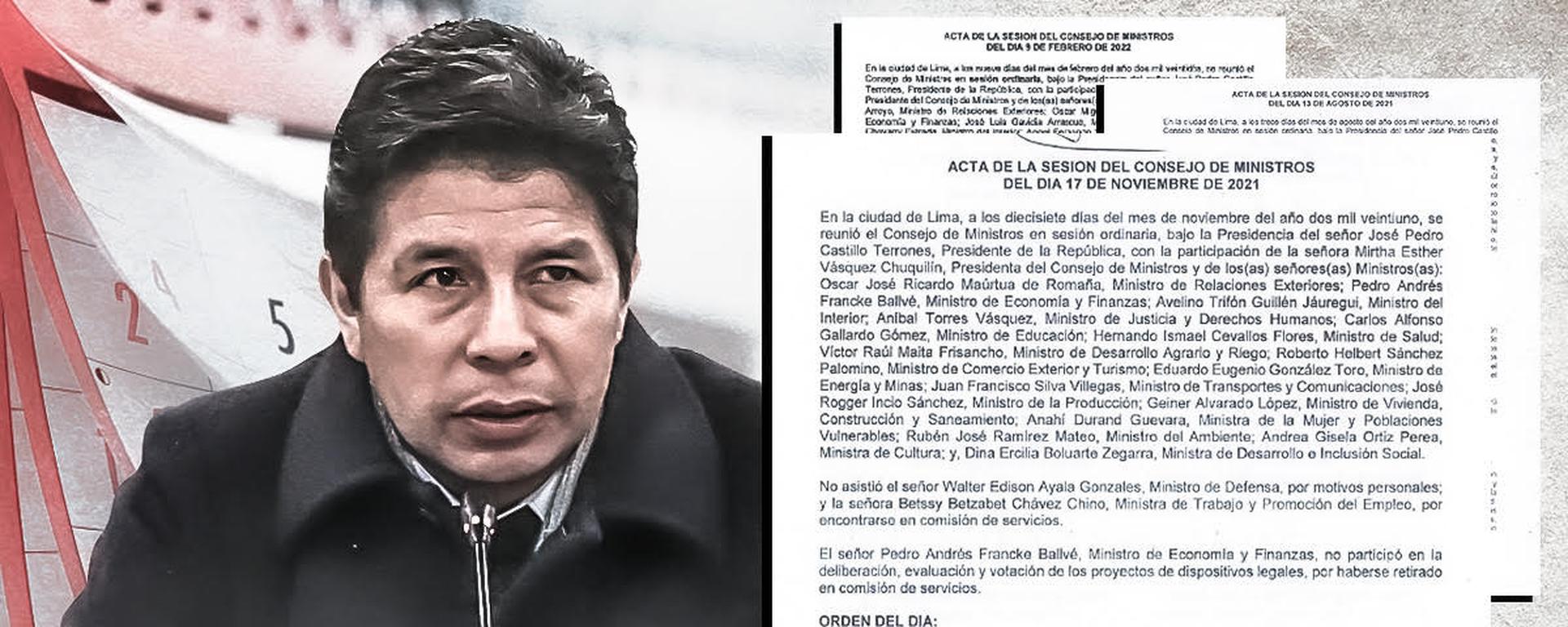 Pedro Castillo intervino 60 veces en 89 Consejos de Ministros | INFORME