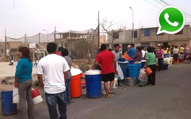 WhatsApp: recorte de agua por cinco días crea caos en Lima Sur - 1