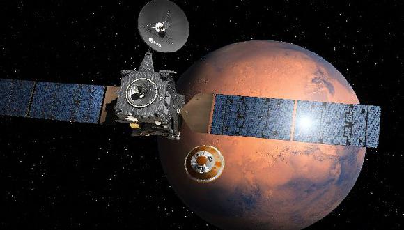 Módulo espacial europeo inició descenso a Marte