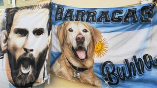“Bubba”, el perro que ‘alentó’ a Argentina desde la tribuna en el Mundial Qatar 2022