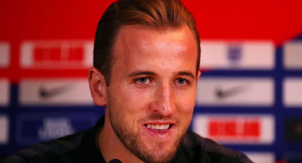 Harry Kane no ocultó su felicidad tras la victoria de Inglaterra sobre Croacia. | Foto: Getty