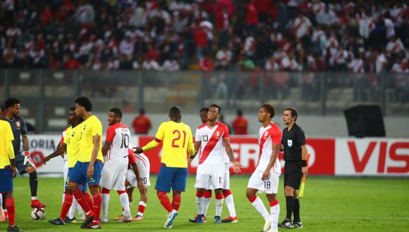 Perú fue sorprendido por Ecuador en el Estadio Nacional y perdió por 2-0. (Foto: Violeta Ayasta / Giancarlo Ávila)
