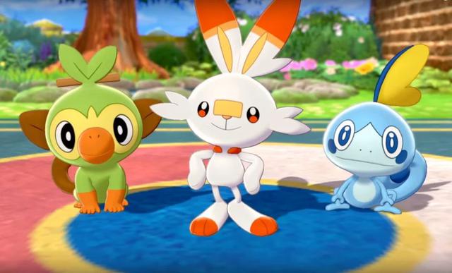 Estos son los tres iniciales de Pokémon Espada y Escudo. (Captura de pantalla)