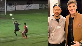 Lo celebró con un salto mortal: el mejor gol del padrastro de Neymar en su carrera [VIDEO]