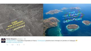 Twitter: memes sobre intervención de Greenpeace en Nasca