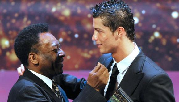 Pelé felicitó a Cristiano Ronaldo por batir su récord de goles oficiales. (Foto: AFP)