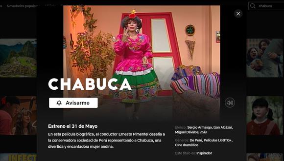 "Chabuca", la película sobre la vida de Ernesto Pimentel, se podrá ver en Netflix.