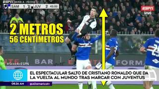 Cristiano Ronaldo sorprende al mundo con sensacional salto