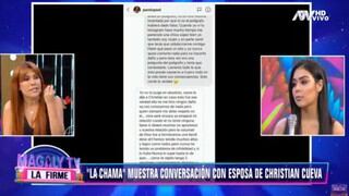 Alexandra Méndez, la “Chama”, mostró conversaciones con la esposa de Christian Cueva