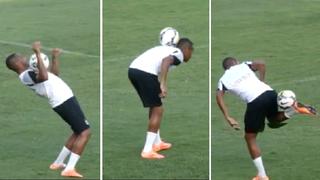 Mira a Robinho hacer impresionantes piruetas con el balón