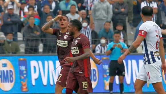 Alexander Succar marcó el 2-0 de Universitario sobre Alianza Lima. (Foto: Pedro Monteverde)