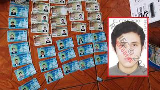 Ayacucho: Policía detiene a sujeto que escondía en su vivienda más de 250 brevetes falsificados 