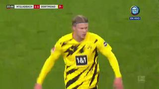 Erling Haaland marcó dos golazos y alcanzó doblete con el Dortmund en la Bundesliga | VIDEO