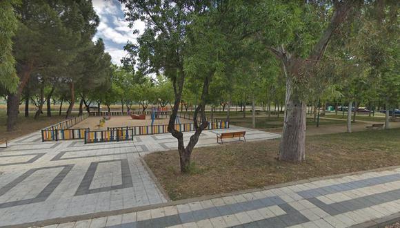 Imagen de un parque de juegos en Perales del Río, Getafe (Google Street View)